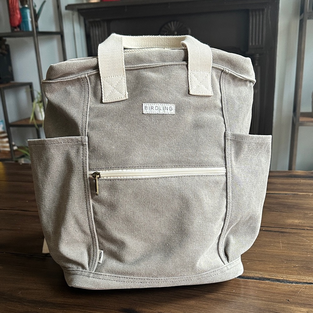 Birdling Grey Canvas Women's Backpack